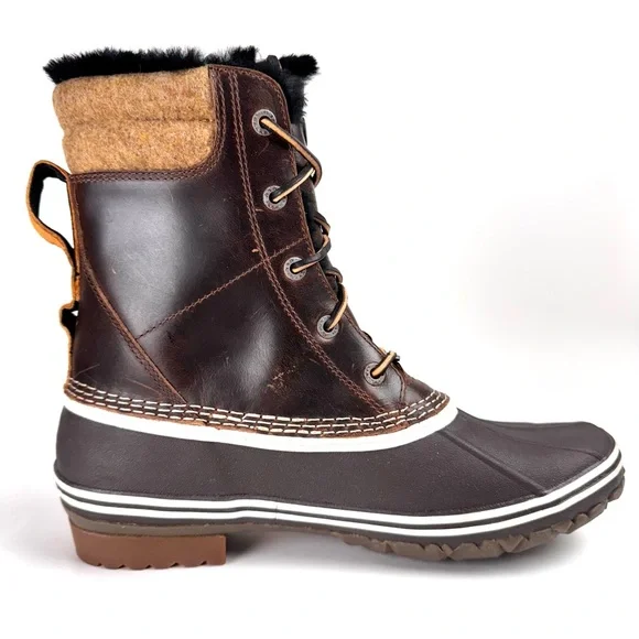 Ulu Waterproof Leather Shearling Winter BootsMen